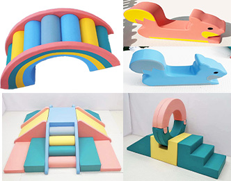 Option 2: Pyramid + Stairs with Loop + Rainbow Arch. Includes both Squirrel Climbers.