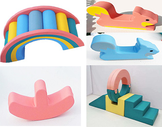 Option 6: Stairs with Loop + Rainbow Arch. Includes both Squirrel Climbers and Moon Rocker,