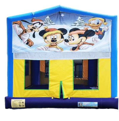 Snow Mickey Blue Themed Bounce #5