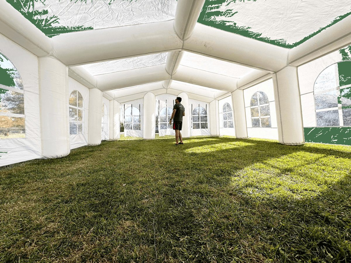 Huge Luxury Inflatable Event Tent (33 ft L x 23 ft W x 11.5 ft H)