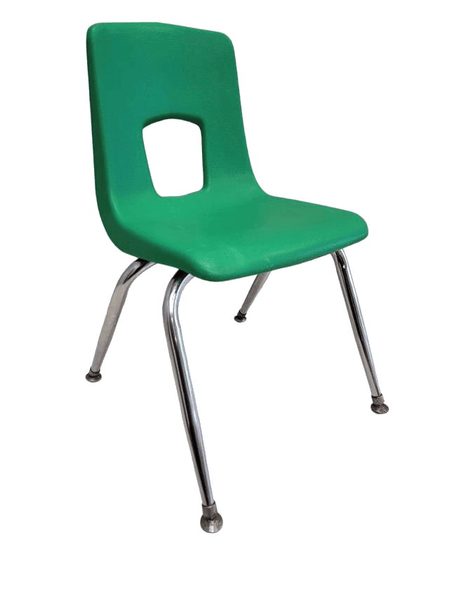 Kid Chair Stackable Green 13 inch