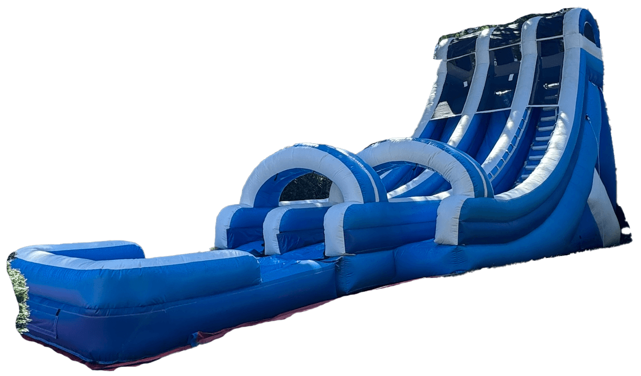 Blue Rush Dual Lane Water Slide #Elvis