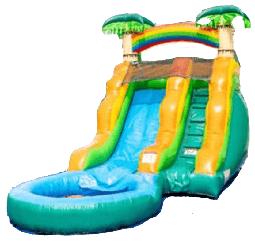 Tropical rainbow water slide #Elvis