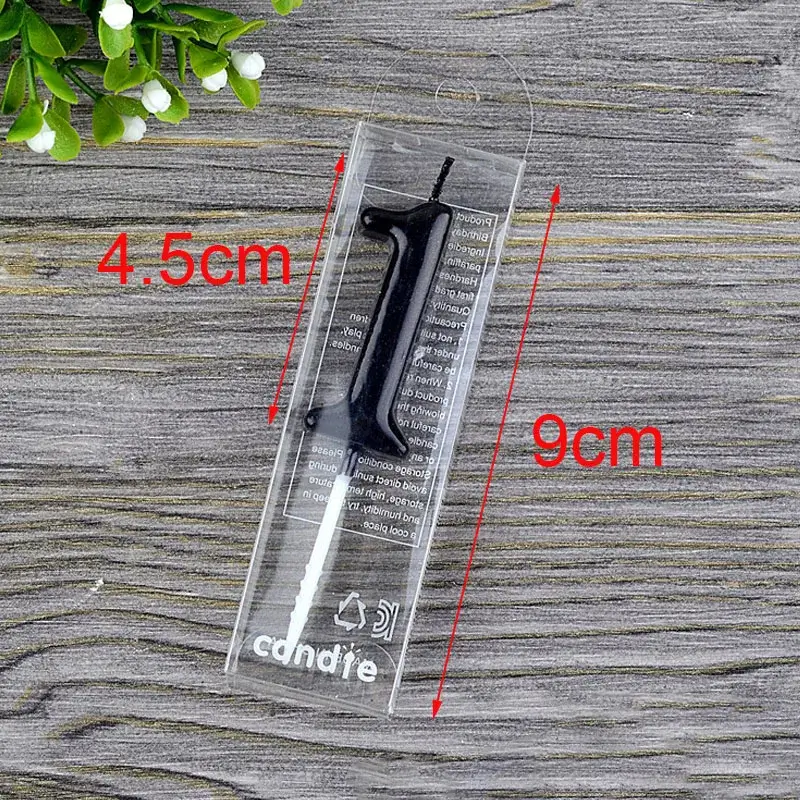 1 2 3 4 5 6 7 8 9 0 Number Birthday Candles Black 
