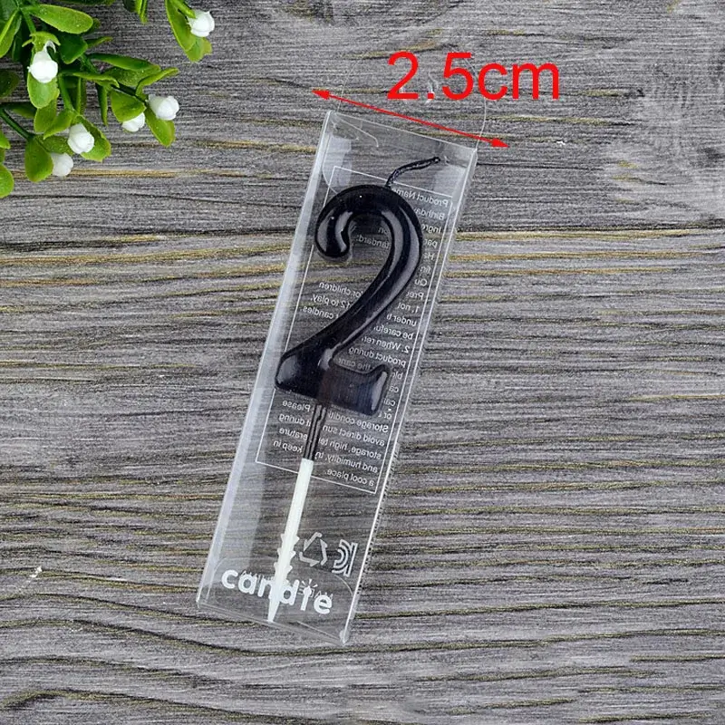 1 2 3 4 5 6 7 8 9 0 Number Birthday Candles Black 