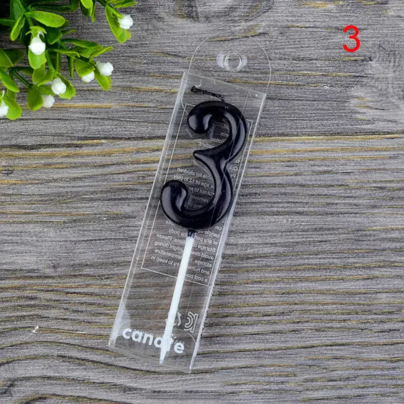 1 2 3 4 5 6 7 8 9 0 Number Birthday Candles Black 