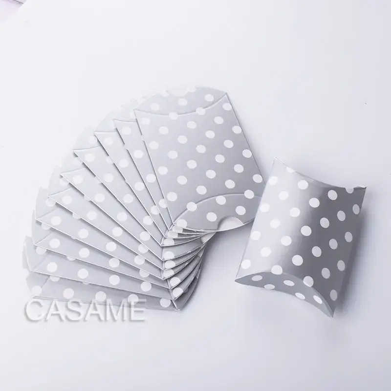 50pcs Favor candy Box bag New craft paper Pillow S