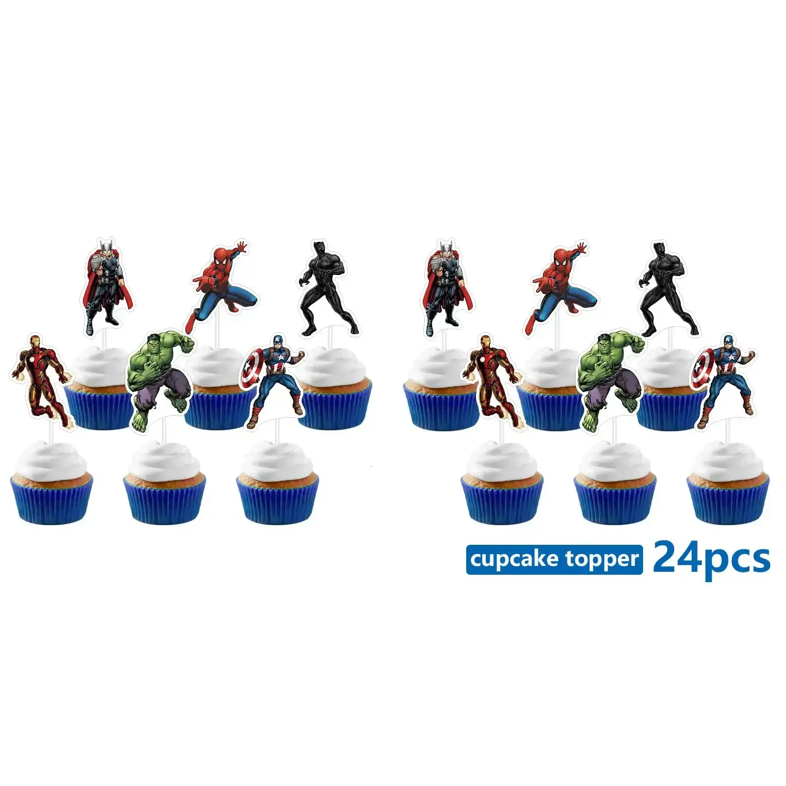 24pcs cake topper