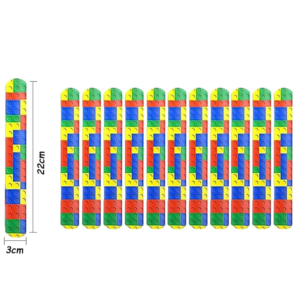 Building Blocks for Party Favors, Set Slap Bracele