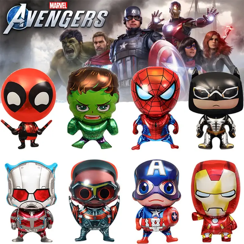 Hero Squad Foil Balloon Baby Birthday Photo Props 