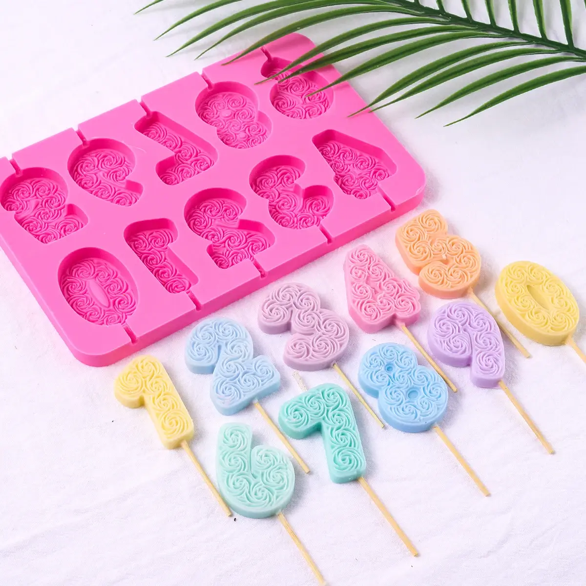 Birthday Ornament Silicone Candle Mold DIY Handmad