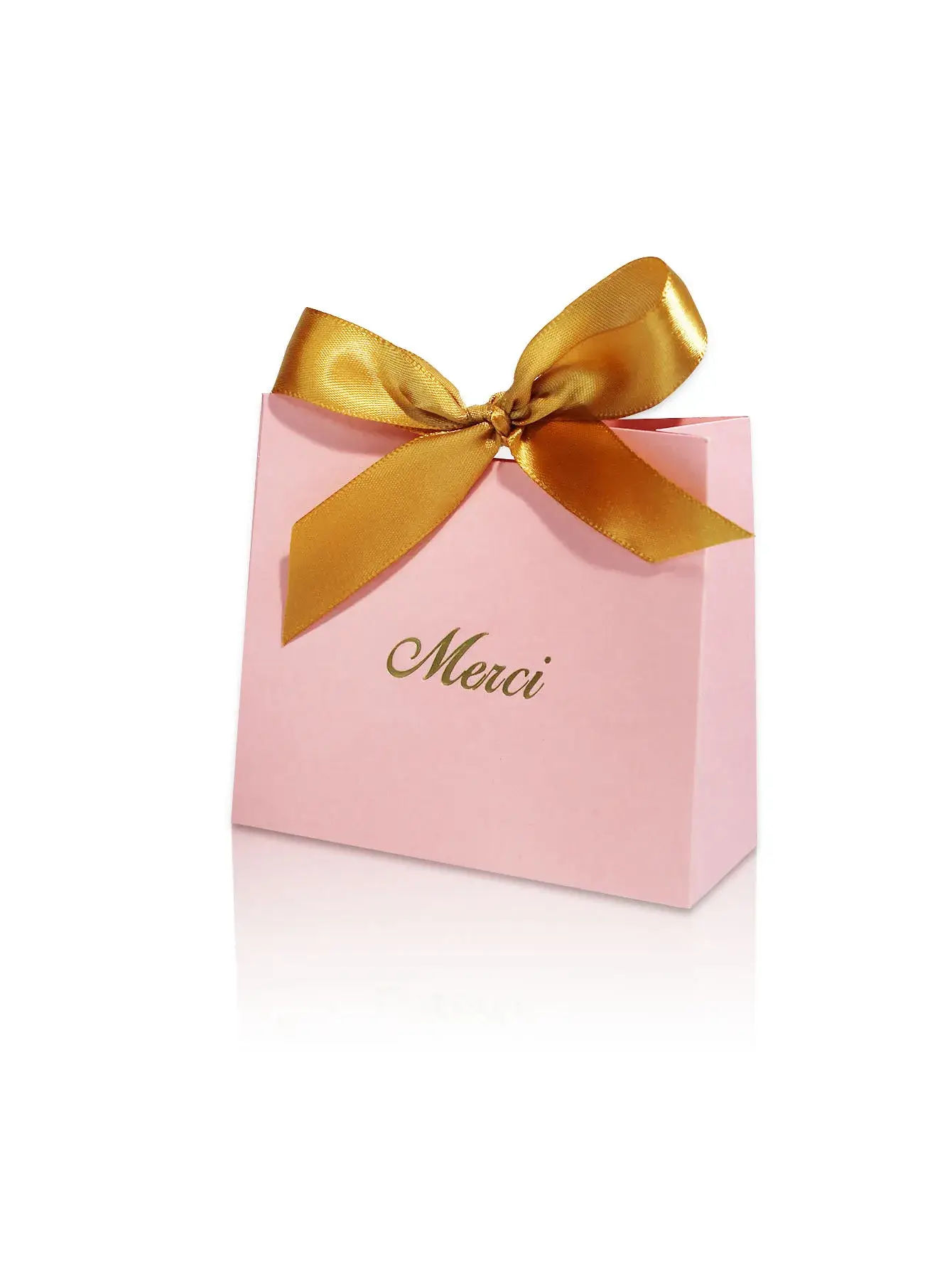 Pinkbox-GoldRibbon, 11.5x4.5x10cm, 10pcs