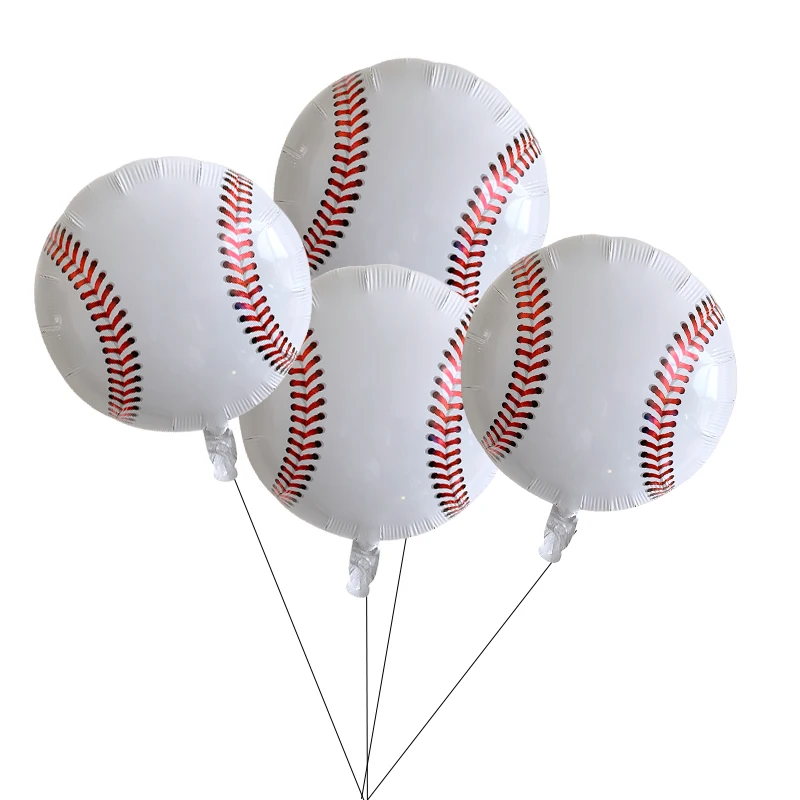4pcs/set baseball Balloons for Happy Birthday Part