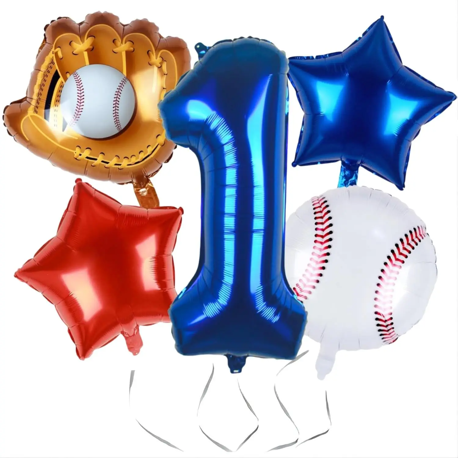 Baseball Balloon Party Decoration Navy Blue Alumin