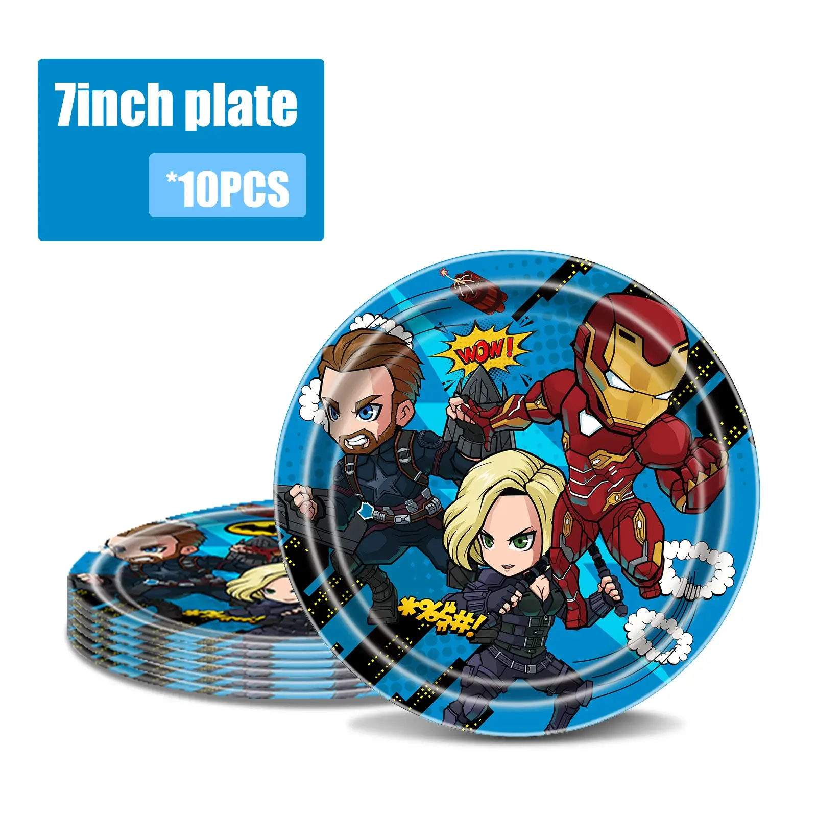 10pcs 7inch plate