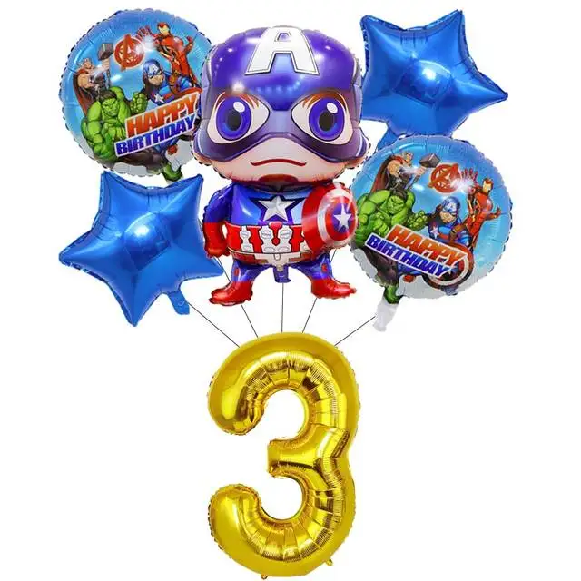 6pcs number3