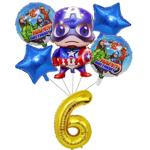 6pcs number6