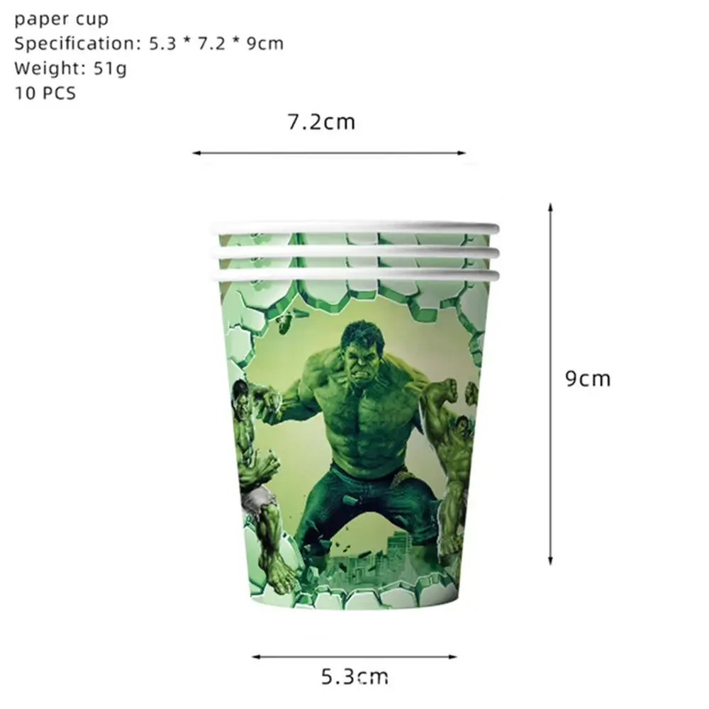 Hulk Birthday Party Supplies Hero Squad Disposable