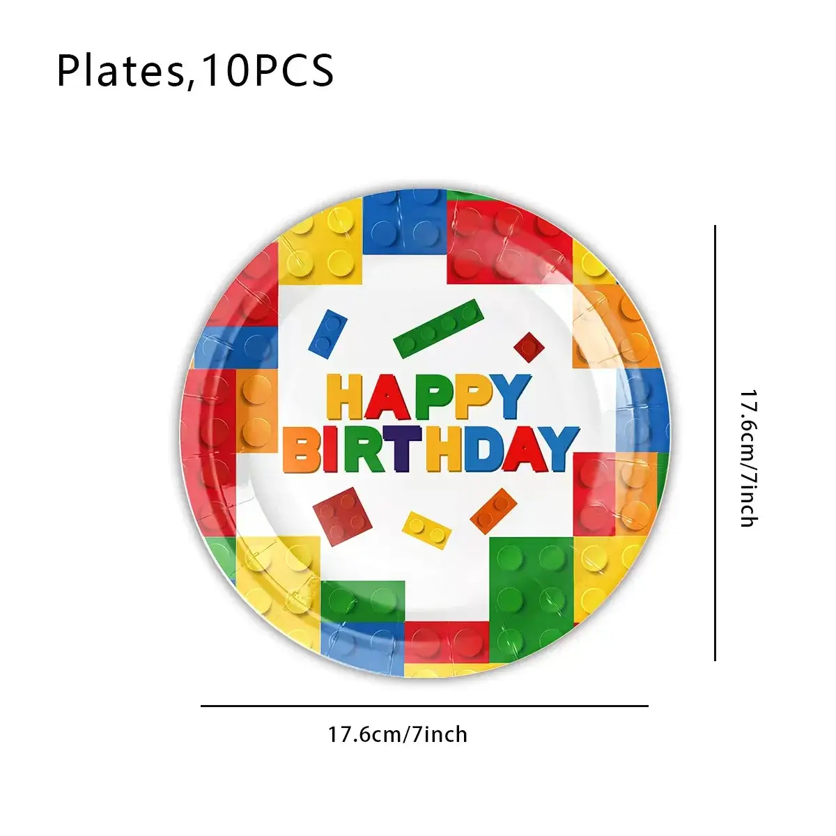 10pcs plate 7in