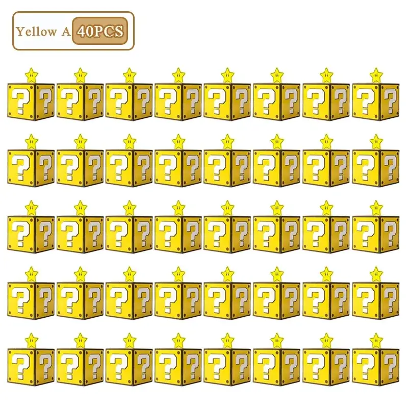 Yellow A-40PCS, As shown