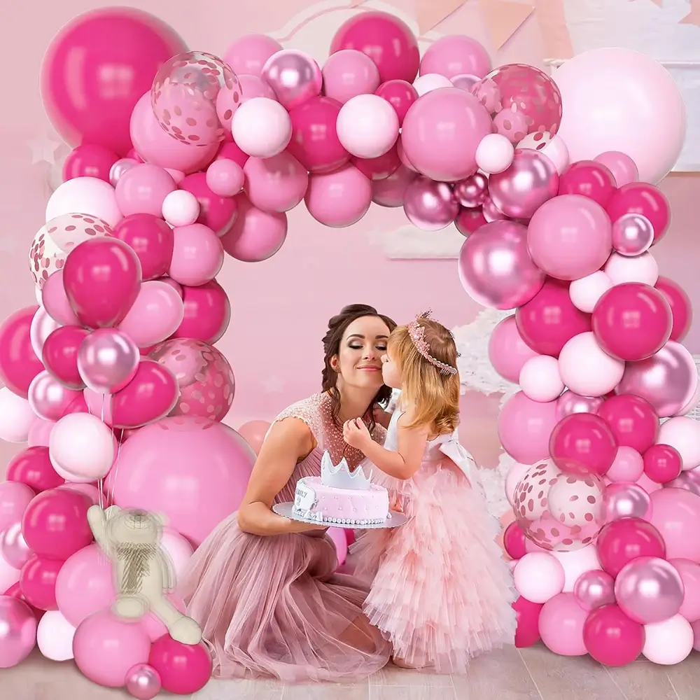 Hot Pink Balloons 12/10inch Baby Pink Latex Balloo