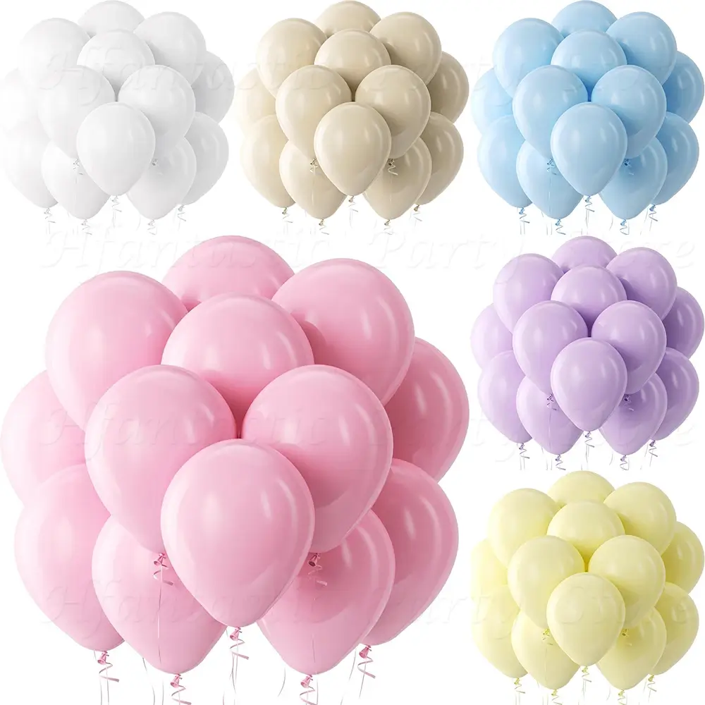 20Pcs 5/10/12inch Pastel Pink Balloons White Sand 