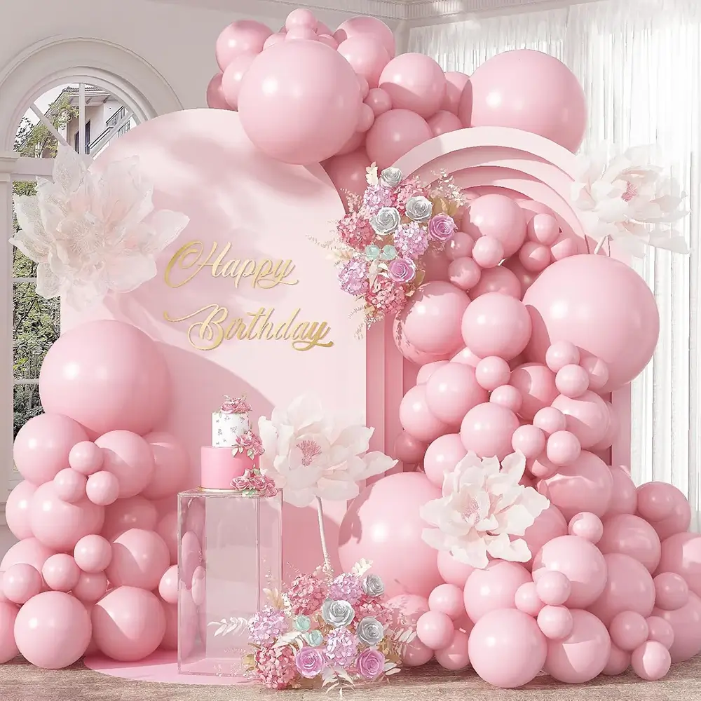 20Pcs 5/10/12inch Pastel Pink Balloons White Sand 
