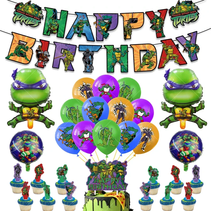 Turtle Heroes Cartoon Tortoise Hero Turtle Balloon