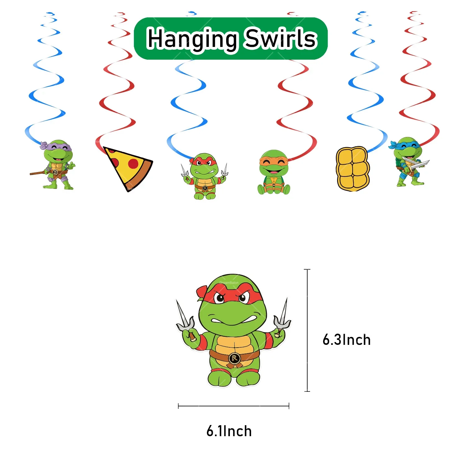 Spiral Ornament-6pcs, Other