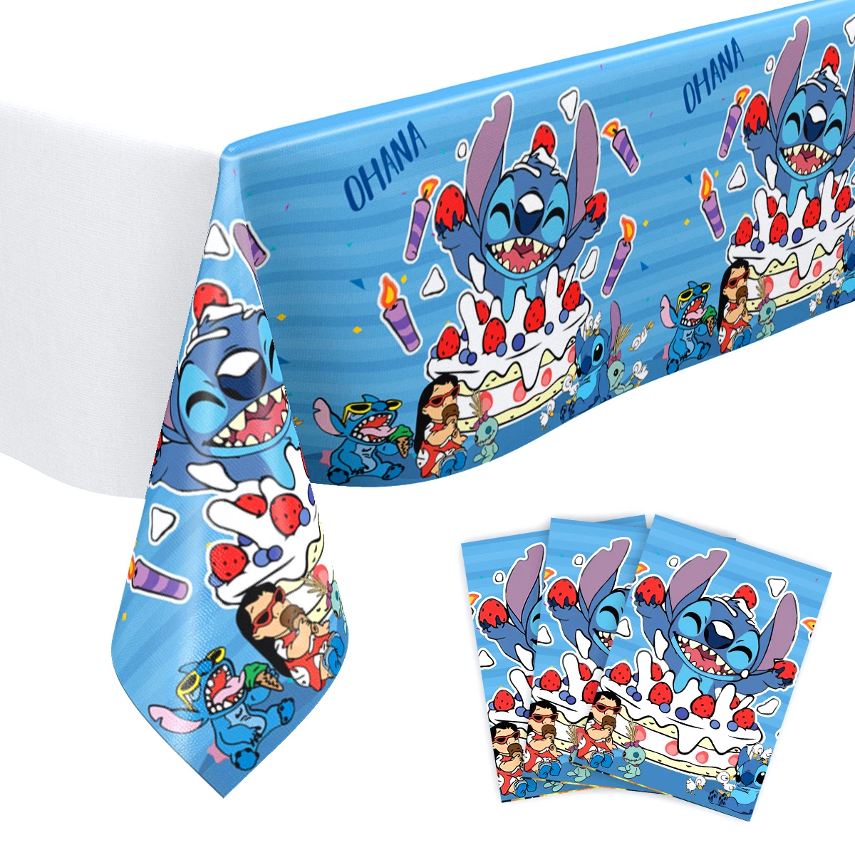 Lilo&Stitch Birthday Party Disposable Tablecloth f