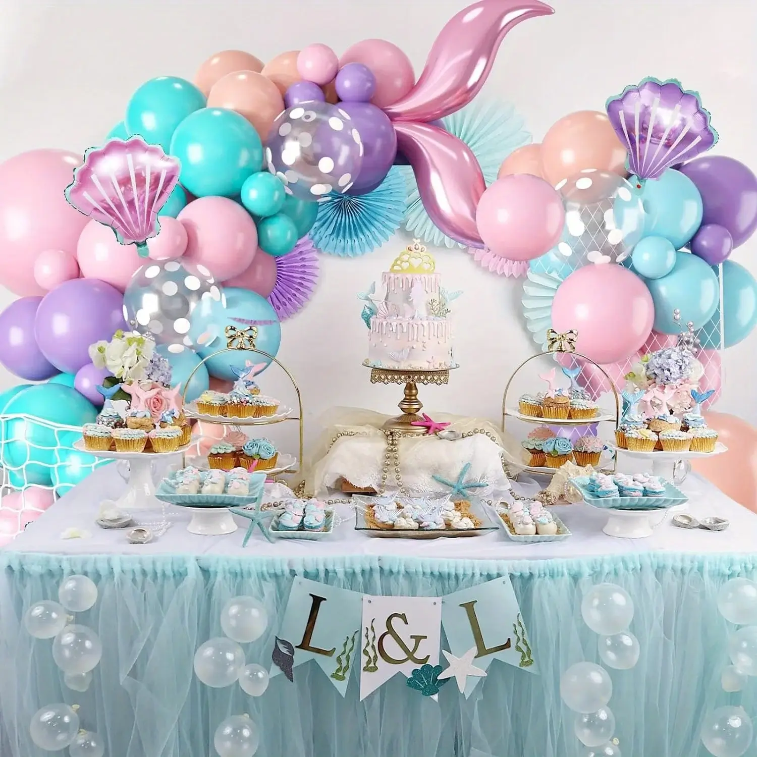 Mermaid Balloon Arch Set