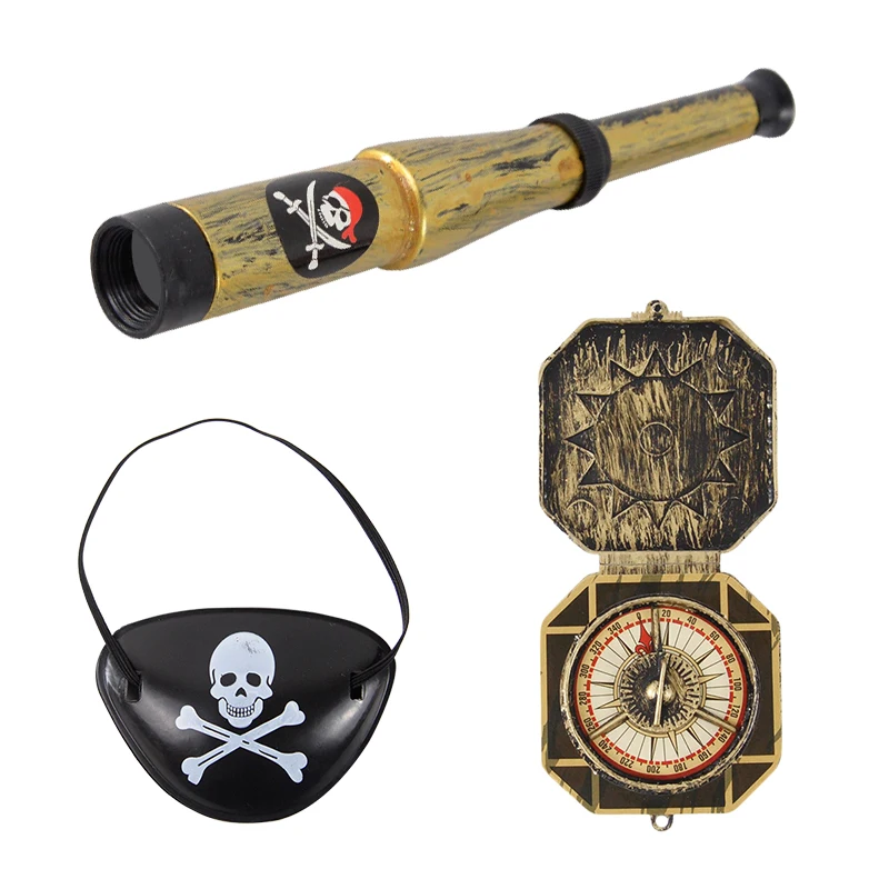 Pirate Captain Cosplay Costume Props Eye Patch Wea