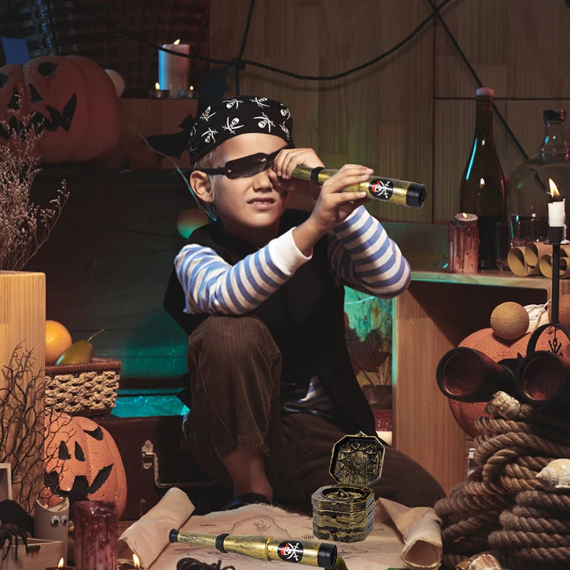 Pirate Captain Cosplay Costume Props Eye Patch Wea