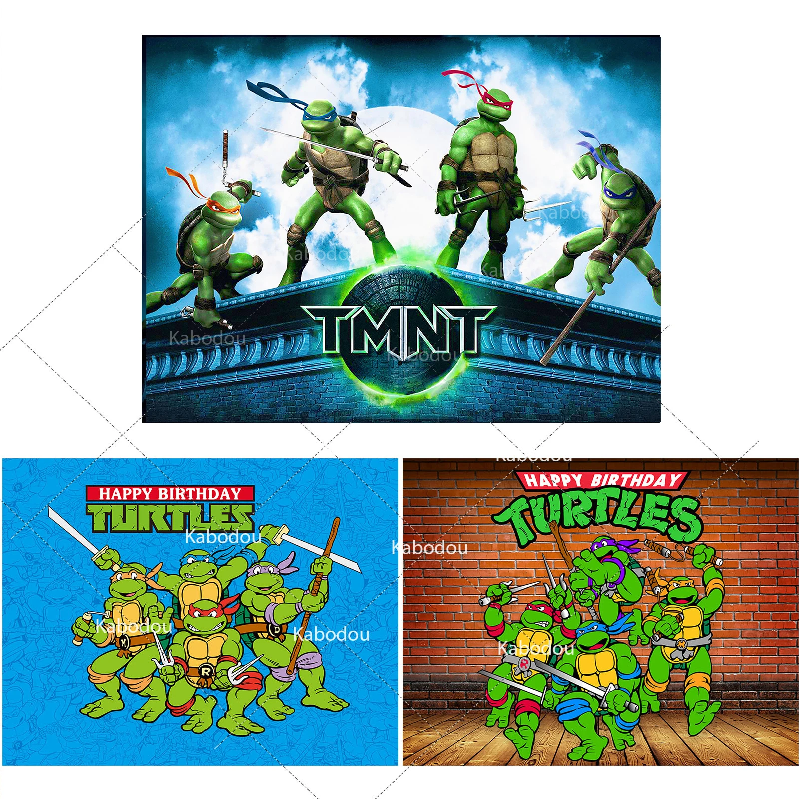 Teenage Mutant Ninja Turtles Party Backdrop Childr
