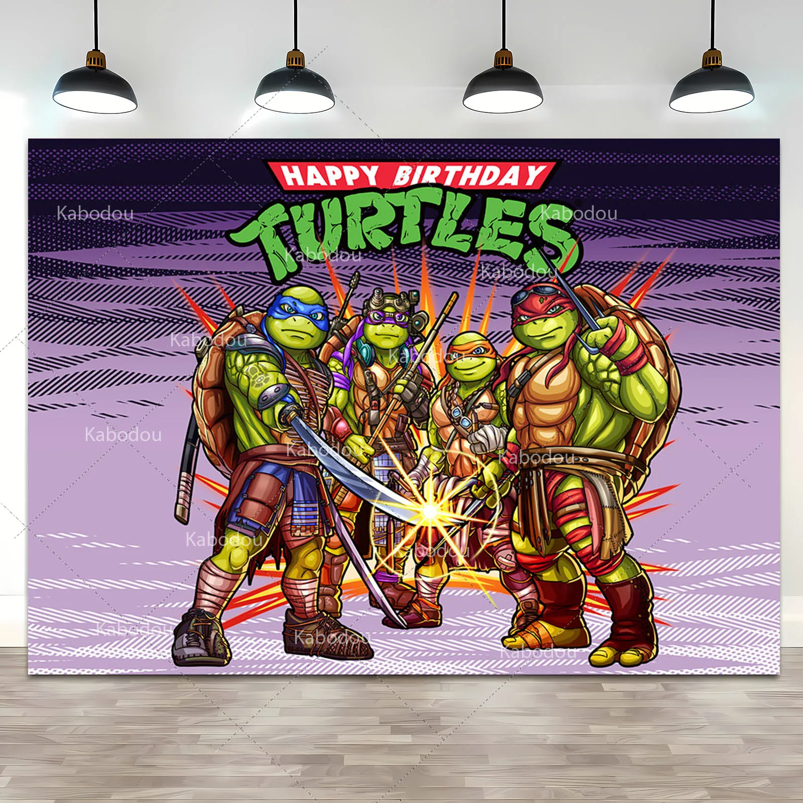 Ninja Turtles, Polyester 150x100cm