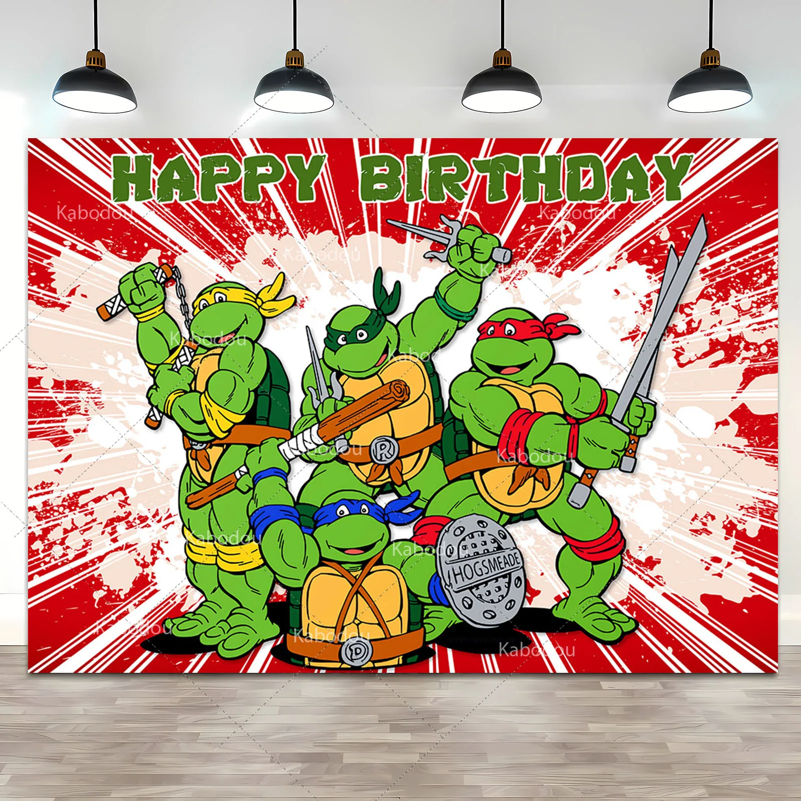 Ninja Turtles, Polyester 300x200cm