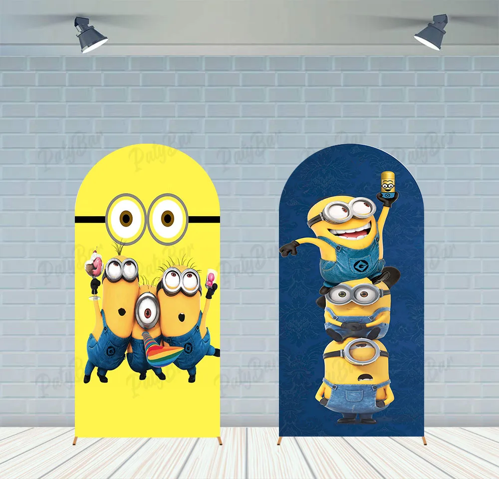 Arch Little Cute Minions Theme Background Boy Birt
