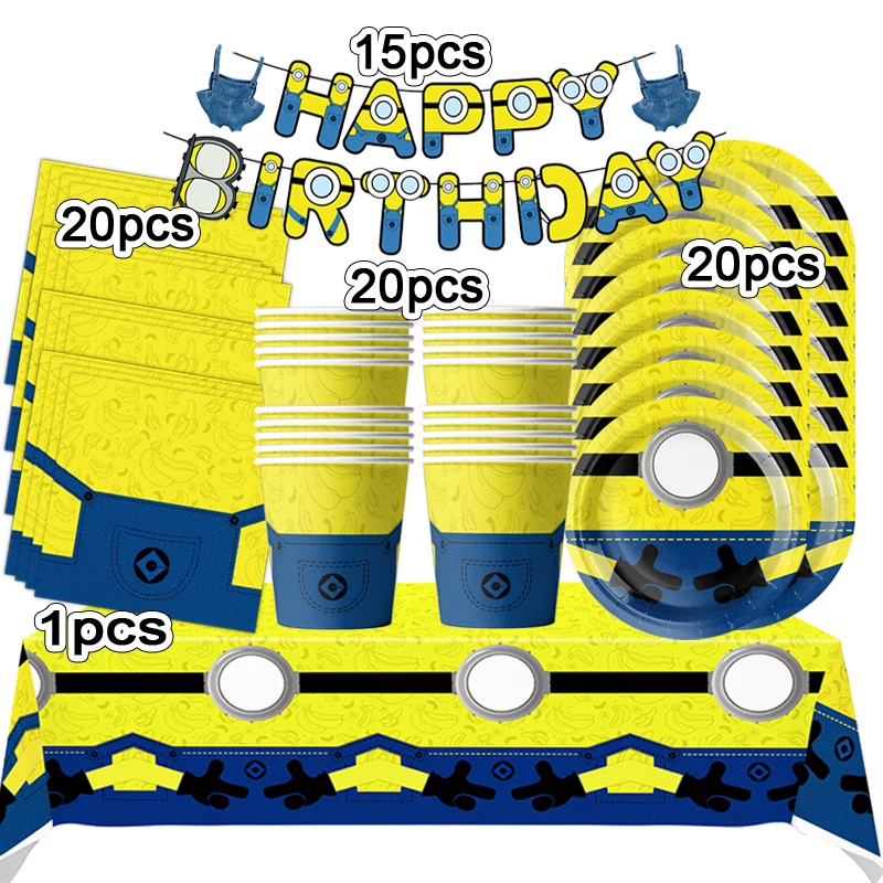 Miniones Theme Kid Birthday Party Decoration Suppl