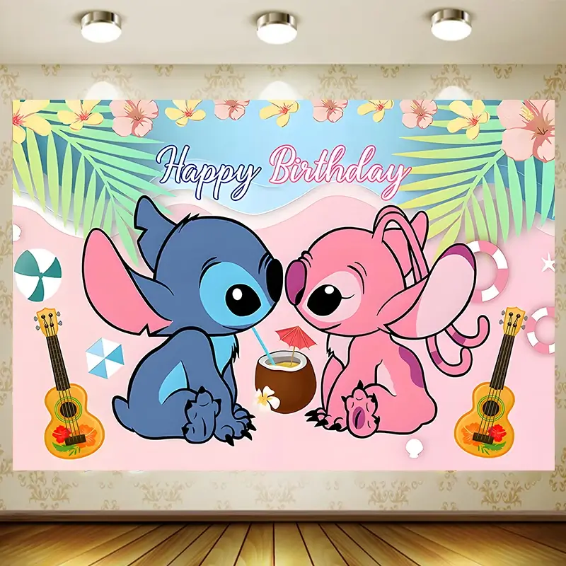 Blue Alien Background kid Birthday Party Supplies 