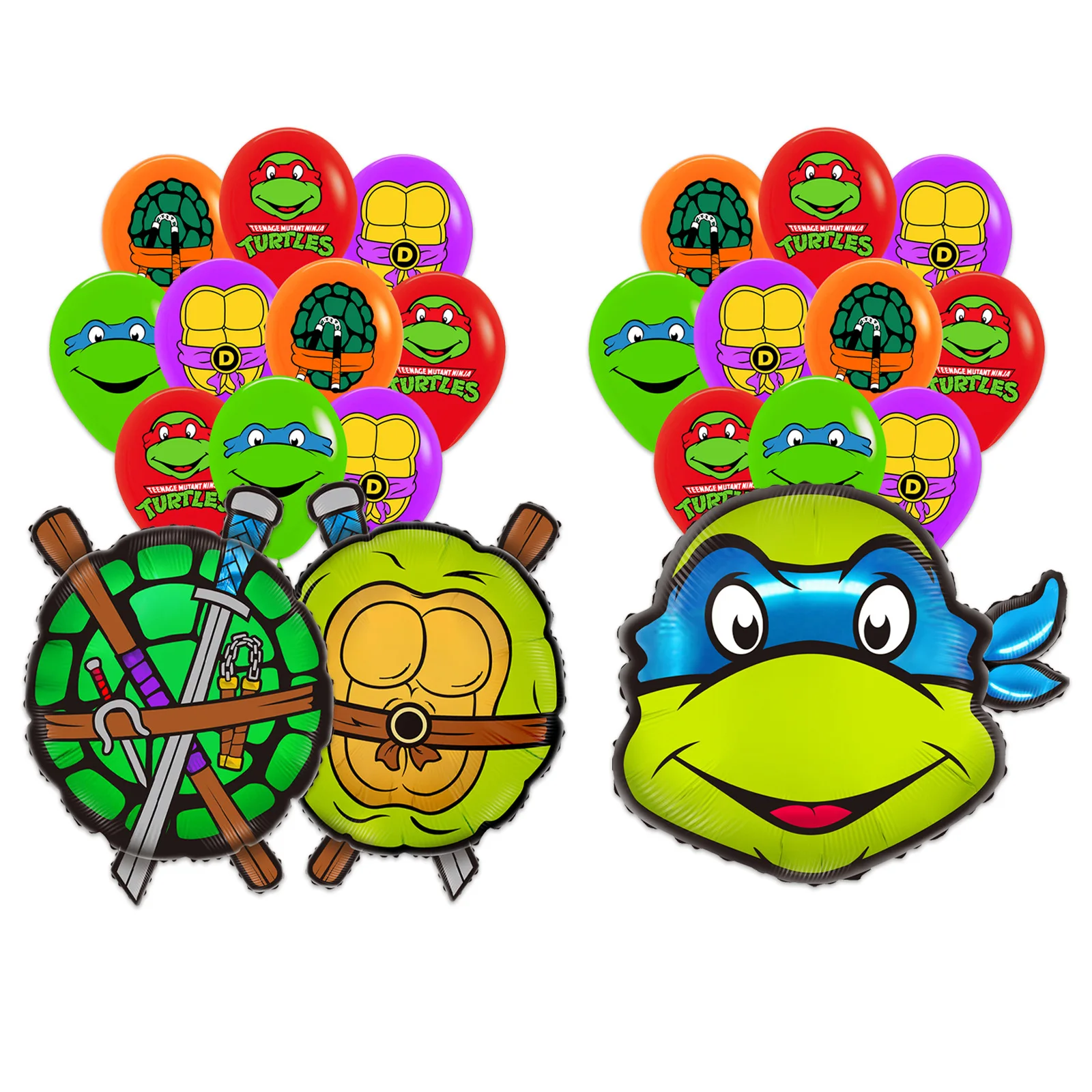 Teenage Mutant Ninja Turtles Ballons Set Birthday 