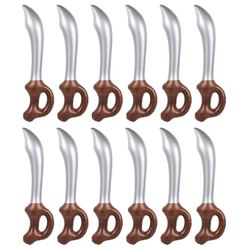 12 Pcs Inflatable Pirate Swords Halloween Toy Swor