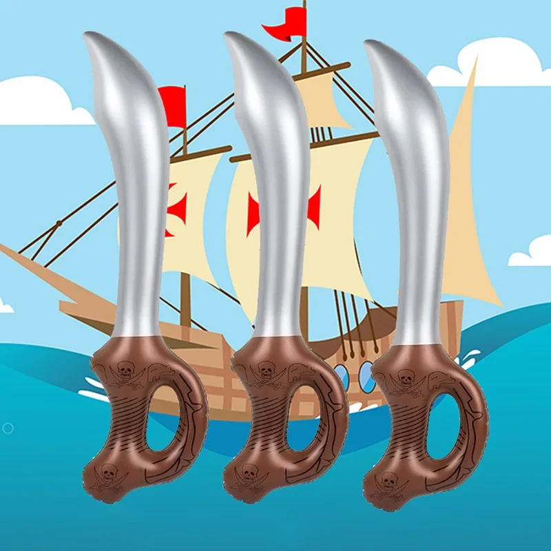 12 Pcs Inflatable Pirate Swords Halloween Toy Swor
