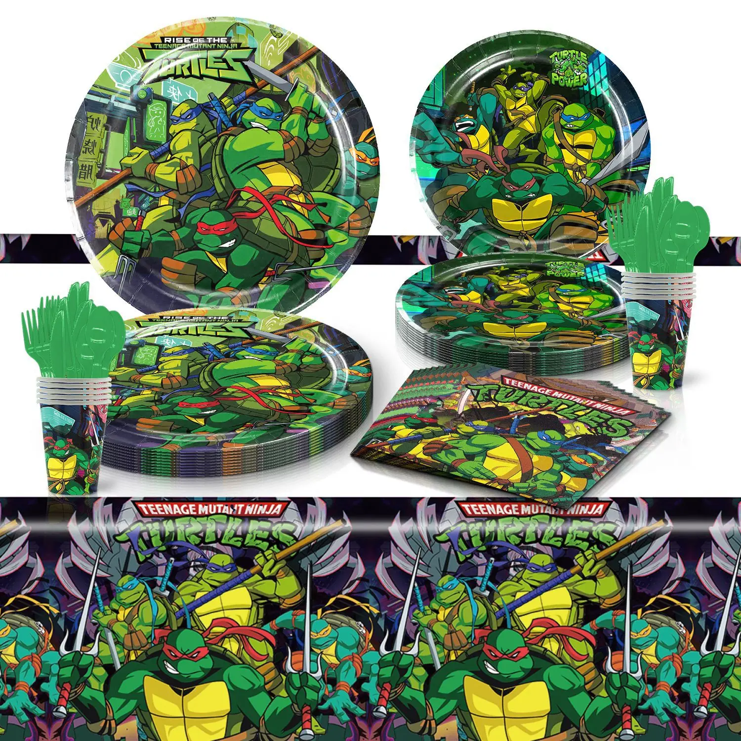 Ninja Turtle Cartoon Anime Theme,Disposable Tablew