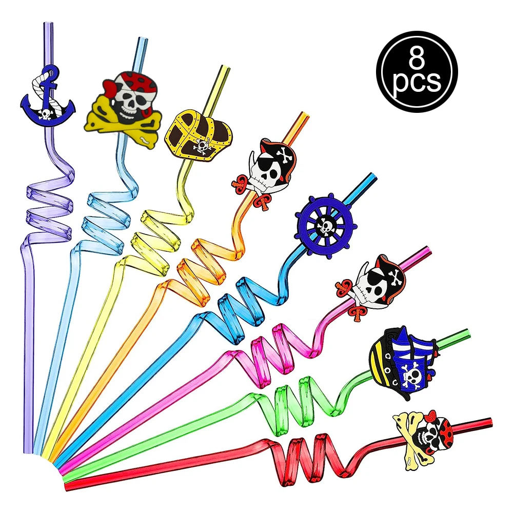 8pcs straws