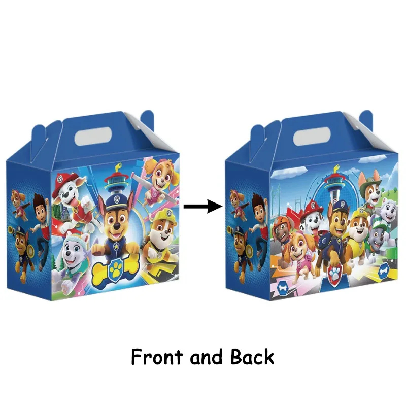 12Pcs Rescue Pups Candy Box Birthday Gifts Decor M