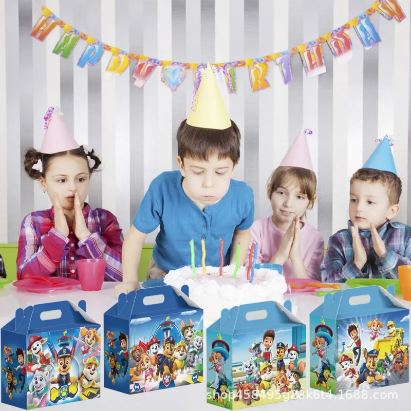 12Pcs Rescue Pups Candy Box Birthday Gifts Decor M