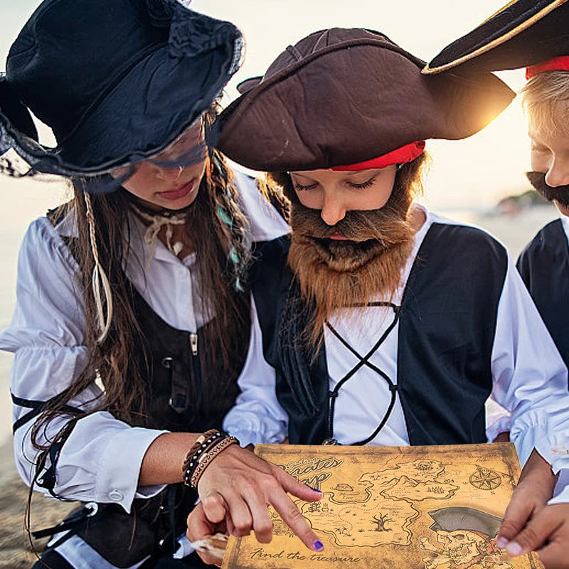 Pirate Adventure Treasure Hunt Map Classic Retro K