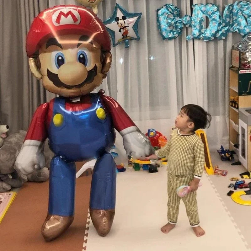 3D Mushroom Kingdom Cartoon Foil Balloon Mario Cha