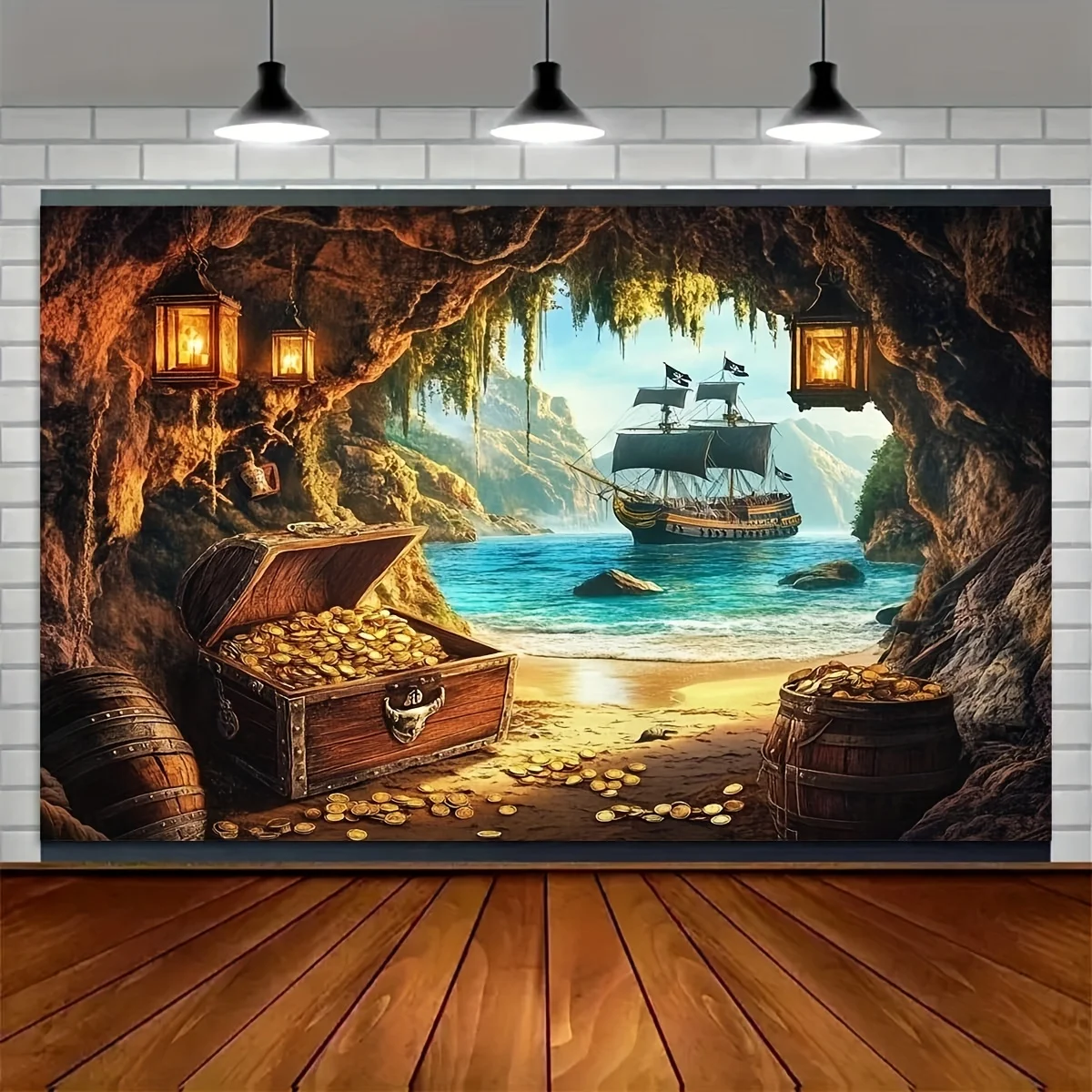 1-piece 2D flat photography background banner - Ad