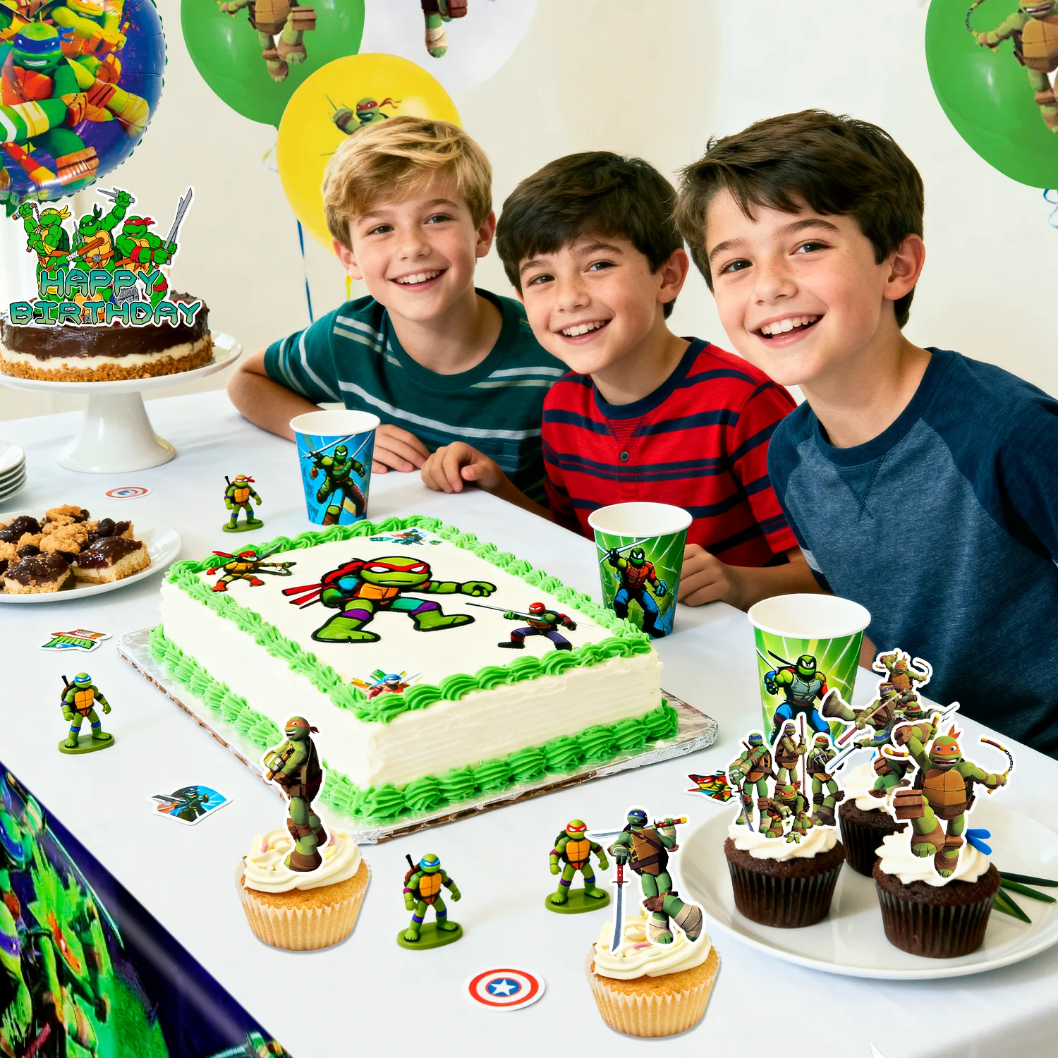 Ninja Turtles Party Decorations,43 Pcs Ninja Turtl